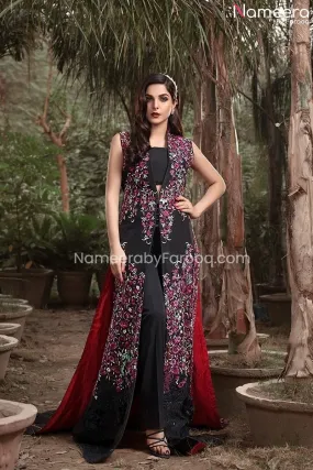 Elegant Pakistani Long Dress For Wedding Party #PN12