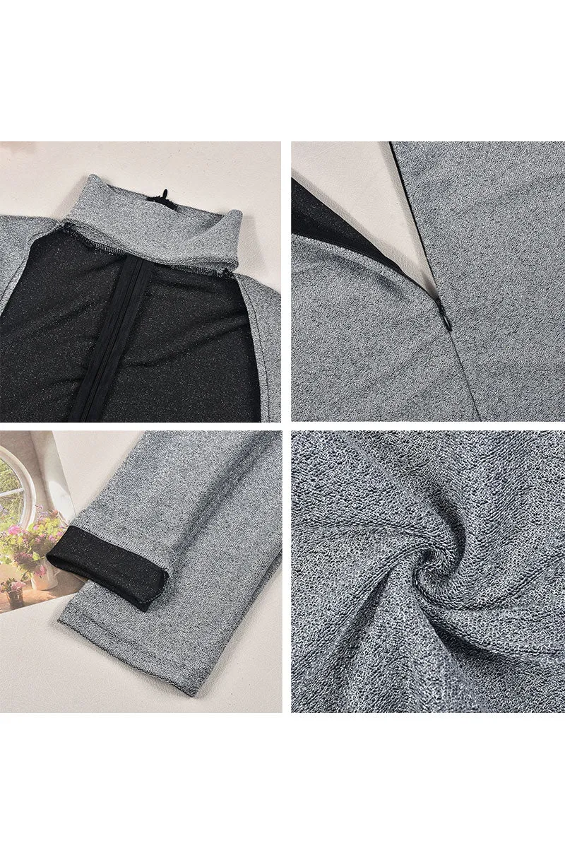 JH0428 Shiny Long Sleeve Jumpsuits
