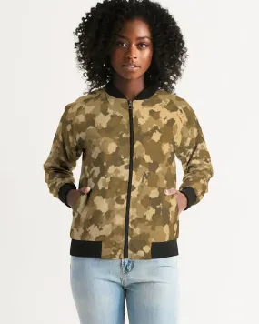 Military Pattern Women's Bomber Jacket