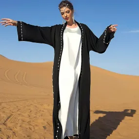 Open Black Women's Abayas Dress