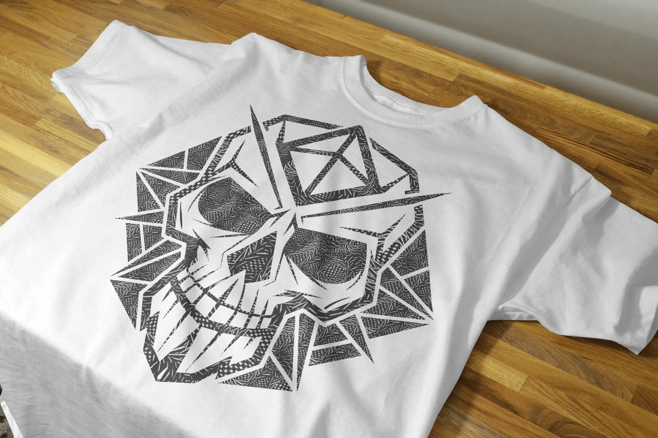Skull Webs Unisex T-Shirt - 100% Cotton Crewneck Half Sleeve