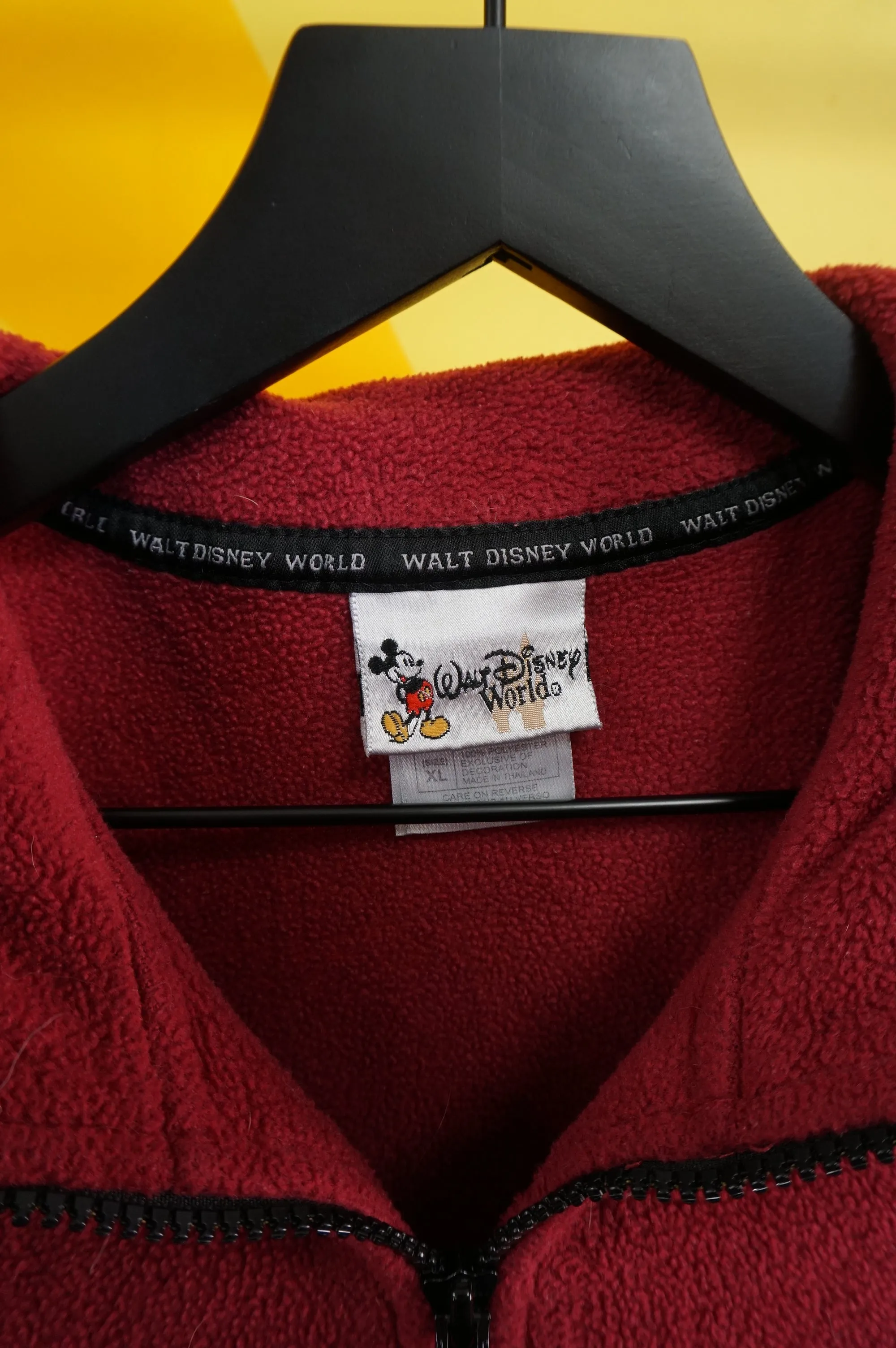 (XL) Vtg Disney World Quarter Zip Fleece
